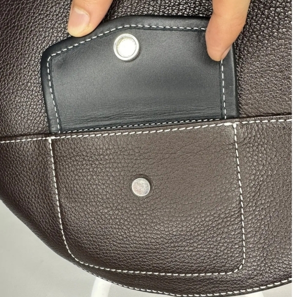 JW ANDERSON Navy Shearling Bag - Picture 15 of 16